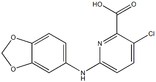 6-(2H-1,3-benzodioxol-5-ylamino)-3-chloropyridine-2-carboxylic acid|