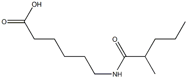 6-(2-methylpentanamido)hexanoic acid,,结构式