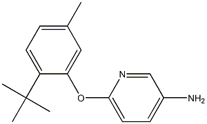 6-(2-tert-butyl-5-methylphenoxy)pyridin-3-amine Structure