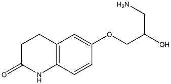 6-(3-amino-2-hydroxypropoxy)-3,4-dihydroquinolin-2(1H)-one Struktur