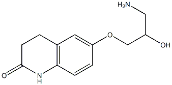 6-(3-amino-2-hydroxypropoxy)-3,4-dihydroquinolin-2(1H)-one,,结构式