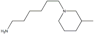 6-(3-methylpiperidin-1-yl)hexan-1-amine,,结构式
