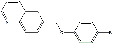 6-(4-bromophenoxymethyl)quinoline,,结构式