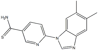 6-(5,6-dimethyl-1H-benzimidazol-1-yl)pyridine-3-carbothioamide