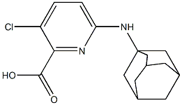 6-(adamantan-1-ylamino)-3-chloropyridine-2-carboxylic acid Structure