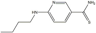 6-(butylamino)pyridine-3-carbothioamide,,结构式