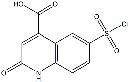 6-(chlorosulfonyl)-2-oxo-1,2-dihydroquinoline-4-carboxylic acid Structure