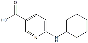 6-(cyclohexylamino)pyridine-3-carboxylic acid Structure