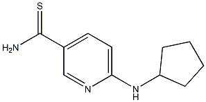 6-(cyclopentylamino)pyridine-3-carbothioamide Structure