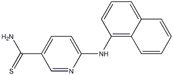 6-(naphthalen-1-ylamino)pyridine-3-carbothioamide Structure