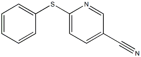 6-(phenylsulfanyl)pyridine-3-carbonitrile,,结构式