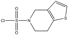 6,7-dihydrothieno[3,2-c]pyridine-5(4H)-sulfonyl chloride,,结构式