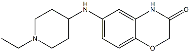6-[(1-ethylpiperidin-4-yl)amino]-3,4-dihydro-2H-1,4-benzoxazin-3-one Structure
