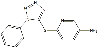 6-[(1-phenyl-1H-1,2,3,4-tetrazol-5-yl)sulfanyl]pyridin-3-amine Structure
