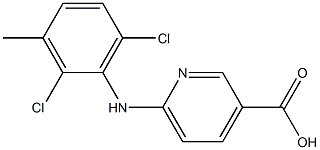 6-[(2,6-dichloro-3-methylphenyl)amino]pyridine-3-carboxylic acid Structure