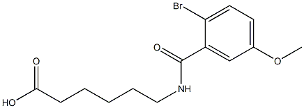 6-[(2-bromo-5-methoxybenzoyl)amino]hexanoic acid