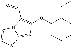 6-[(2-ethylcyclohexyl)oxy]imidazo[2,1-b][1,3]thiazole-5-carbaldehyde 化学構造式