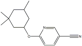 6-[(3,3,5-trimethylcyclohexyl)oxy]pyridine-3-carbonitrile 结构式