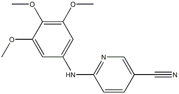 6-[(3,4,5-trimethoxyphenyl)amino]nicotinonitrile Structure