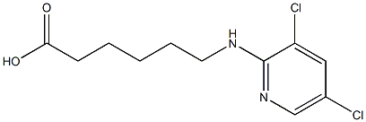6-[(3,5-dichloropyridin-2-yl)amino]hexanoic acid 结构式