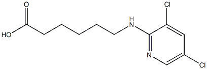 6-[(3,5-dichloropyridin-2-yl)amino]hexanoic acid Struktur