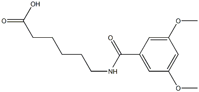 6-[(3,5-dimethoxybenzoyl)amino]hexanoic acid