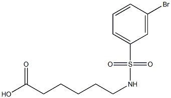 6-[(3-bromobenzene)sulfonamido]hexanoic acid