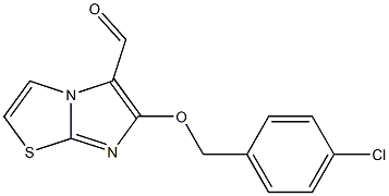 6-[(4-chlorobenzyl)oxy]imidazo[2,1-b][1,3]thiazole-5-carbaldehyde,,结构式