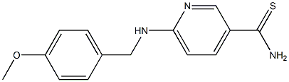 6-[(4-methoxybenzyl)amino]pyridine-3-carbothioamide Structure