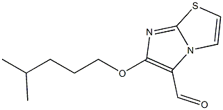 6-[(4-methylpentyl)oxy]imidazo[2,1-b][1,3]thiazole-5-carbaldehyde,,结构式