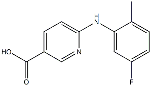 6-[(5-fluoro-2-methylphenyl)amino]pyridine-3-carboxylic acid Structure