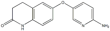 6-[(6-aminopyridin-3-yl)oxy]-1,2,3,4-tetrahydroquinolin-2-one,,结构式