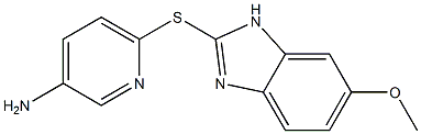  6-[(6-methoxy-1H-1,3-benzodiazol-2-yl)sulfanyl]pyridin-3-amine