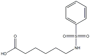 6-[(phenylsulfonyl)amino]hexanoic acid Structure