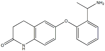 6-[2-(1-aminoethyl)phenoxy]-1,2,3,4-tetrahydroquinolin-2-one,,结构式