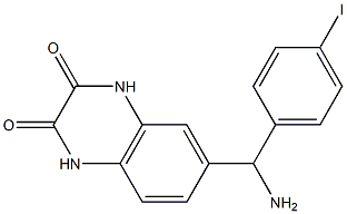 6-[amino(4-iodophenyl)methyl]-1,2,3,4-tetrahydroquinoxaline-2,3-dione Structure