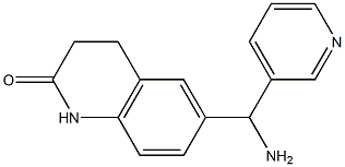 6-[amino(pyridin-3-yl)methyl]-1,2,3,4-tetrahydroquinolin-2-one Structure