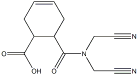 6-[bis(cyanomethyl)carbamoyl]cyclohex-3-ene-1-carboxylic acid Structure