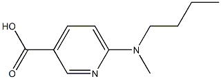 6-[butyl(methyl)amino]pyridine-3-carboxylic acid,,结构式