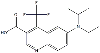 6-[ethyl(isopropyl)amino]-4-(trifluoromethyl)quinoline-3-carboxylic acid Structure