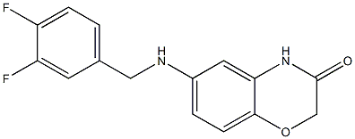 6-{[(3,4-difluorophenyl)methyl]amino}-3,4-dihydro-2H-1,4-benzoxazin-3-one