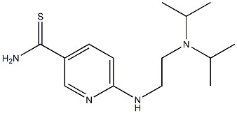 6-{[2-(diisopropylamino)ethyl]amino}pyridine-3-carbothioamide,,结构式