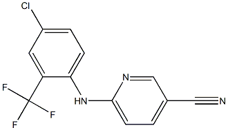 6-{[4-chloro-2-(trifluoromethyl)phenyl]amino}pyridine-3-carbonitrile