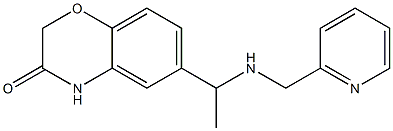 6-{1-[(pyridin-2-ylmethyl)amino]ethyl}-3,4-dihydro-2H-1,4-benzoxazin-3-one|