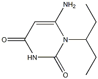 6-amino-1-(pentan-3-yl)-1,2,3,4-tetrahydropyrimidine-2,4-dione Structure