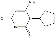 6-amino-1-cyclopentyl-1,2,3,4-tetrahydropyrimidine-2,4-dione Structure