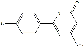 6-amino-2-(4-chlorophenyl)-3,4-dihydropyrimidin-4-one Structure