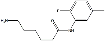 6-amino-N-(2-fluoro-5-methylphenyl)hexanamide,,结构式