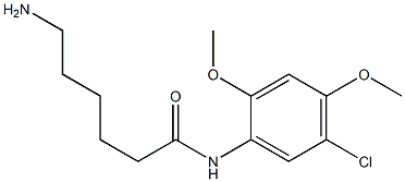 6-amino-N-(5-chloro-2,4-dimethoxyphenyl)hexanamide 结构式