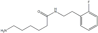  6-amino-N-[2-(2-fluorophenyl)ethyl]hexanamide